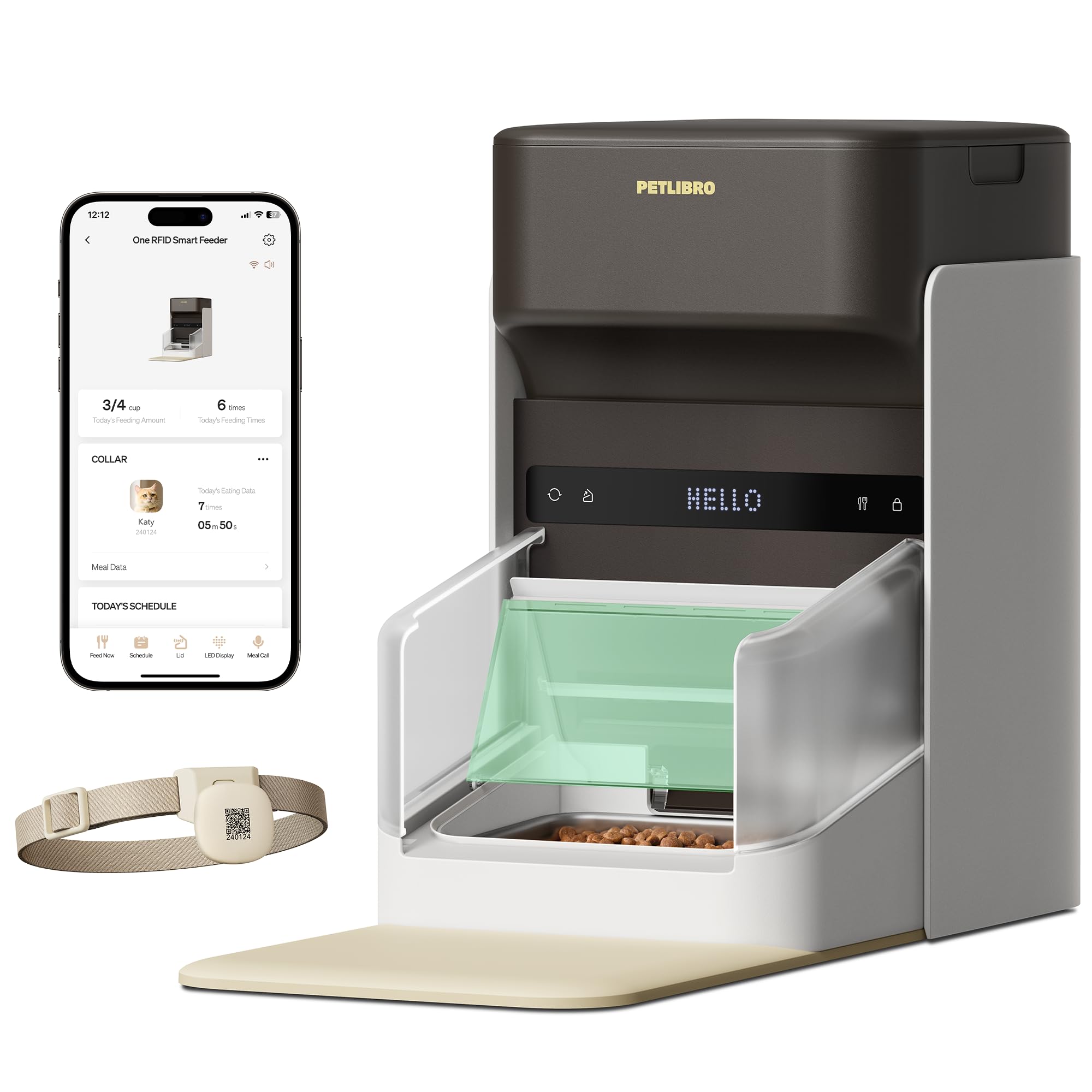 PETLIBRO RFID Automatic Cat Feeder, Collar Tag-Activated