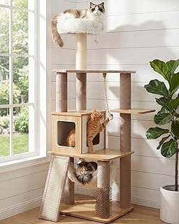 Is Your Cat a Vertical Menace? The Moderner Katzenbaumturm is Your Plush, High-Rise Solution! 🐾