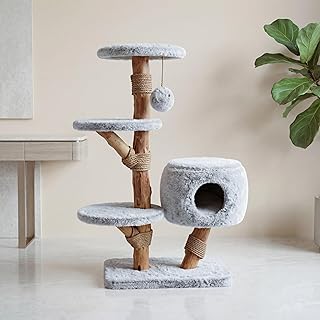 Aesthetic Cat Tree: Why the Modern Cat Tree Tower with Cave is a Must-Have for Chic Cat Parents