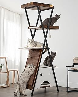 Upgrade Your Cat’s Vibe: This Luxe Wooden Cat Tree is a Game Changer for Indoor Felines